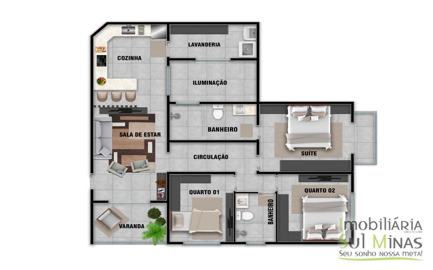 Apartamentos Novos no Centro de Cambui MG a Venda (4)