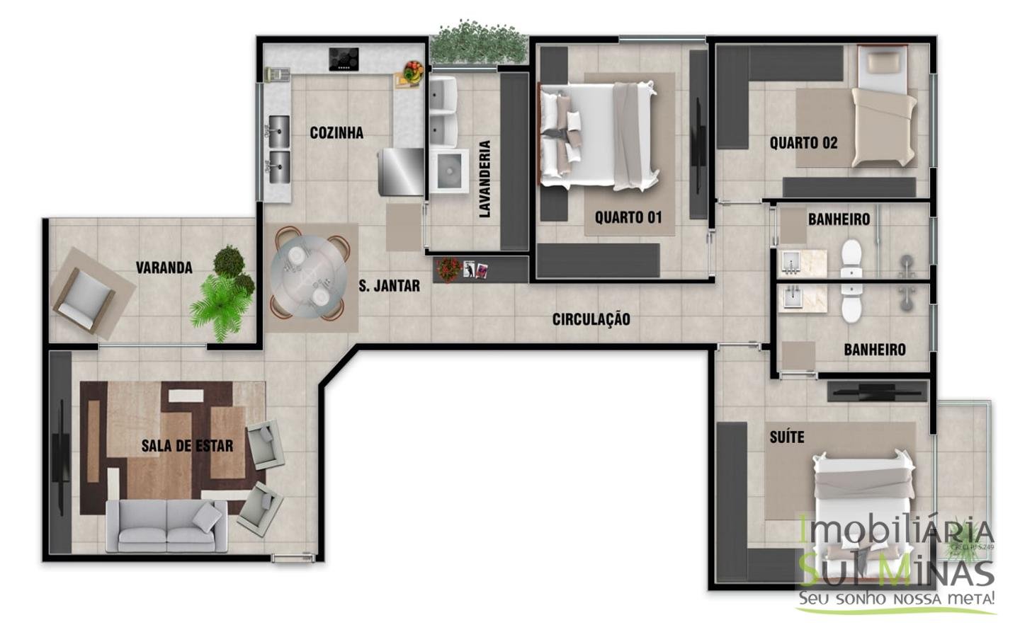 Apartamentos Novos no Centro de Cambui MG a Venda (6)